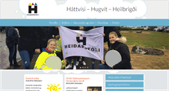 Desktop Screenshot of heidarskoli.is